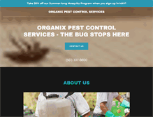 Tablet Screenshot of organixpestcontrol.com